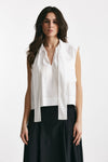 camicia in cotone bianco women Nude - 2