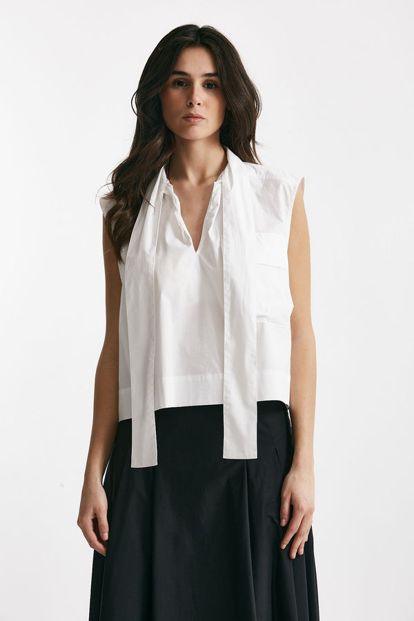 camicia in cotone bianco women Nude