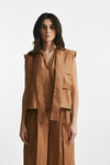 camicia in cotone bruciato women Nude - 1