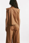 camicia in cotone bruciato women Nude - 3