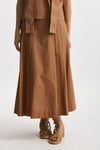 gonna in cotone bruciato vita alta women Nude - 1