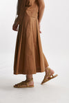 gonna in cotone bruciato vita alta women Nude - 2