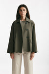 caban in cotone verde militare women ( p - s ) - 1