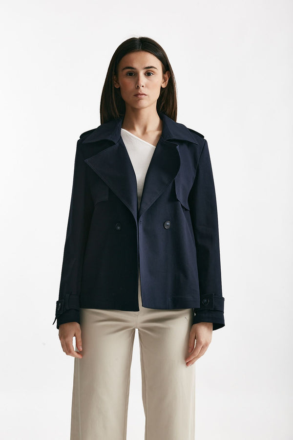 giacca corta blu women ( p - s )