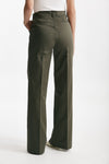 pantalone vita alta palazzo verde militare women ( p - s ) - 3