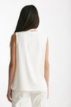 top con sciarpa bianco women ( p - s ) - 3