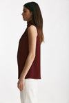 top con sciarpa bordeaux women ( p - s ) - 2