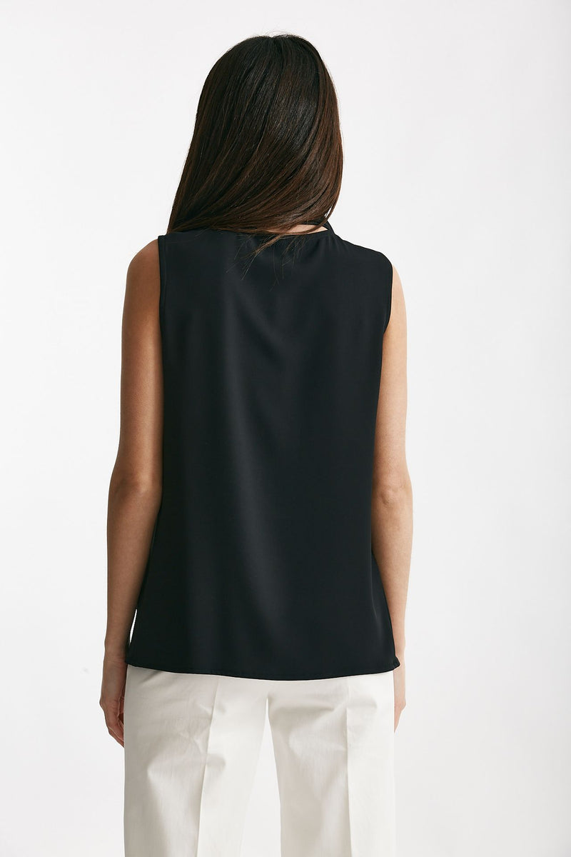 top con sciarpa nero women ( p - s ) - 3
