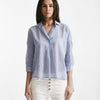 camicia rigata azzurra e bianca women ( p - s ) - 7