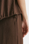 camicia effetto stropicciato marrone women ( p - s ) - 7