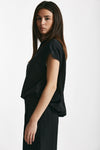 camicia effetto stropicciato nero women ( p - s ) - 2