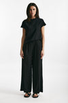 pantalone effetto stropicciato nero women ( p - s ) - 1