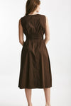 abito in cotone marrone women ( p - s ) - 2