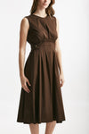 abito in cotone marrone women ( p - s ) - 3