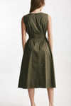 abito in cotone verde militare women ( p - s ) - 2