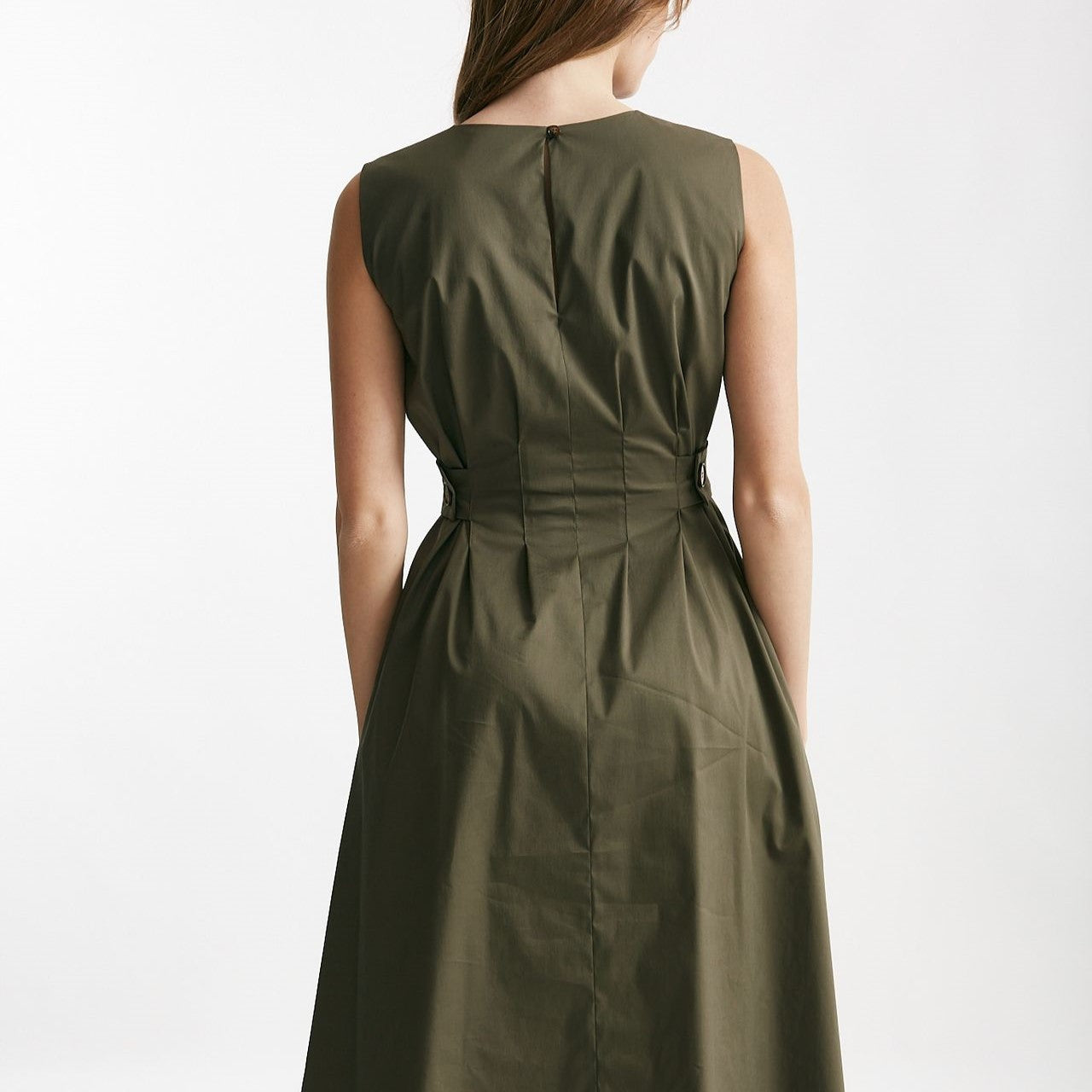 abito in cotone verde militare women ( p - s ) - 6