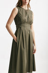 abito in cotone verde militare women ( p - s ) - 3
