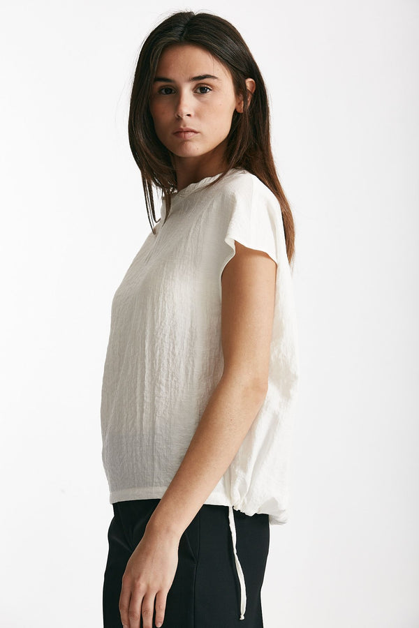 camicia effetto stropicciato bianco women ( p - s )