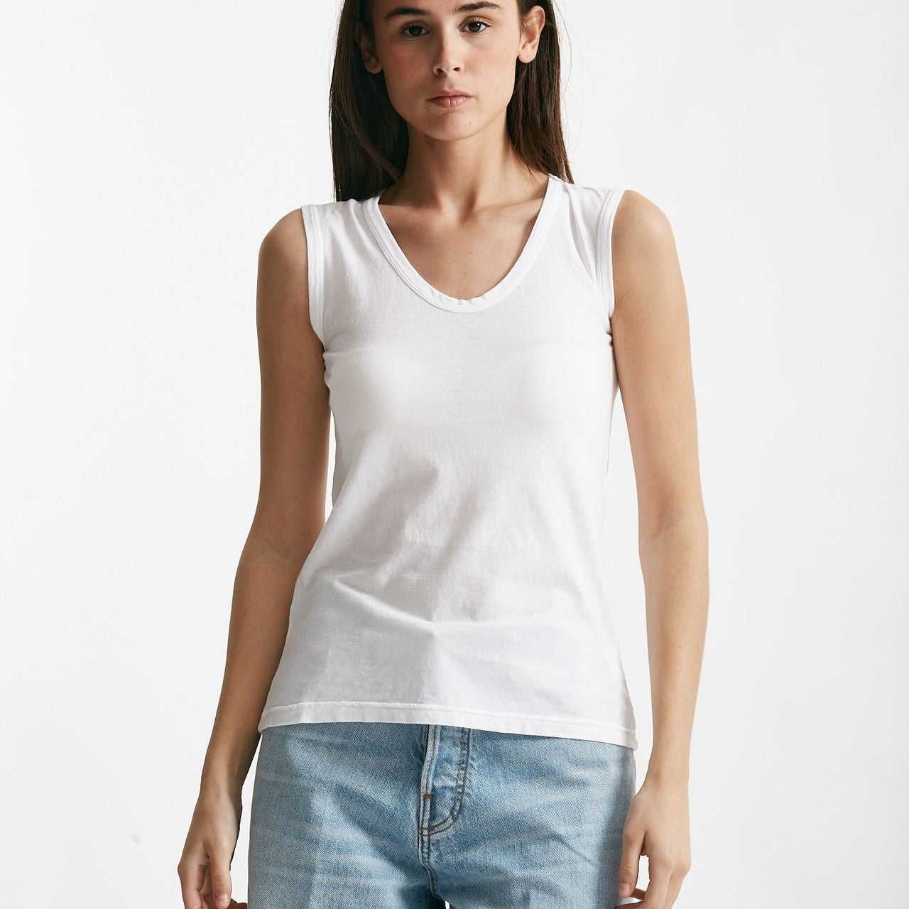 canotta in cotone bianco women ( p - s ) - 4