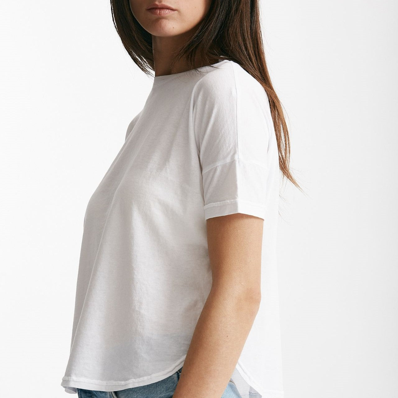 t-shirt scatolina crop bianco women ( p - s ) - 4