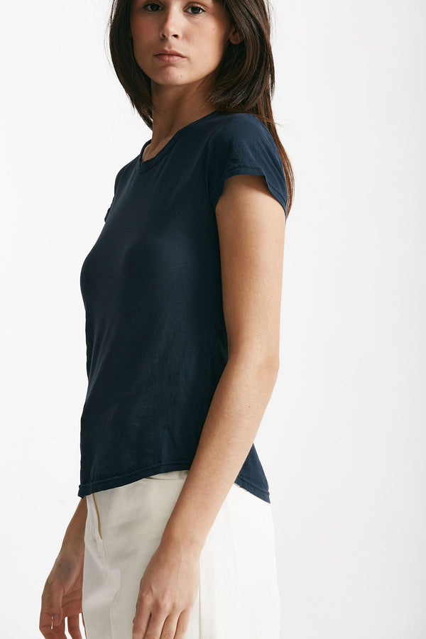 t-shirt basica girocollo blu women ( p - s )