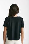 t-shirt scatolina crop nero women ( p - s ) - 3
