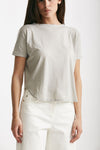 t-shirt scatolina crop grigio chiaro women ( p - s ) - 4