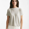 t-shirt scatolina crop grigio chiaro women ( p - s ) - 5