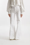jeans a zampa bianco vita alta women Seafarer - 1
