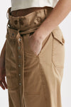 pantalone in cotone cammello vita regolare women Seafarer - 7