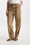 pantalone in cotone cammello vita regolare women Seafarer - 1