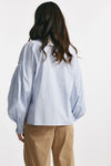 camicia rigata bianco e azzurro over women Seafarer - 3