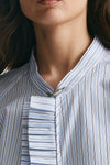 camicia rigata bianco e azzurro over women Seafarer - 7