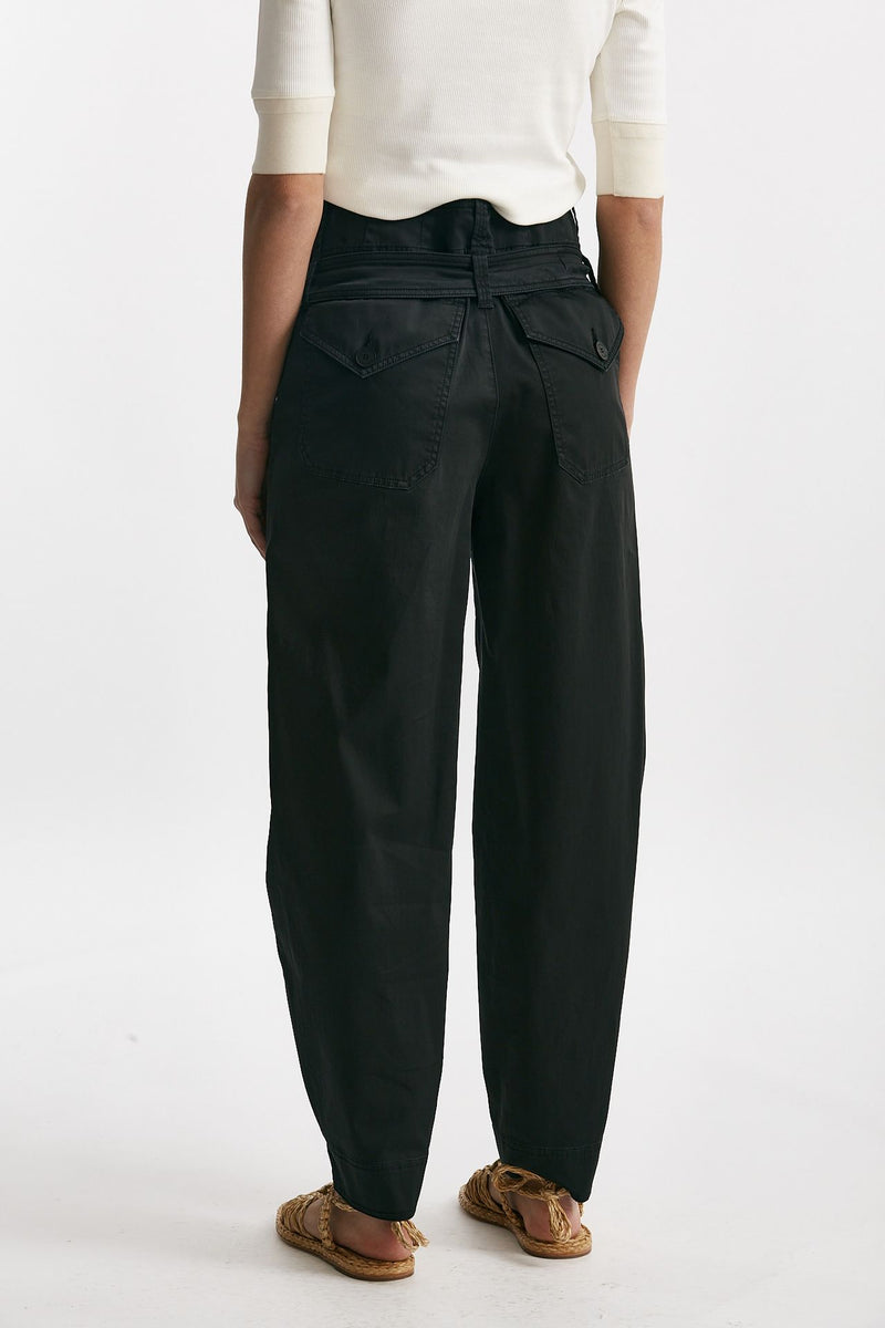 pantalone in cotone nero vita regolare women Seafarer - 2