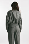 bomber in tela di lana grigio women Seafarer - 3