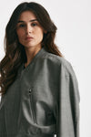 bomber in tela di lana grigio women Seafarer - 7