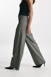 pantalone in tela di lana grigio vita alta women Seafarer - 2