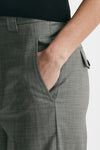 pantalone in tela di lana grigio vita alta women Seafarer - 5
