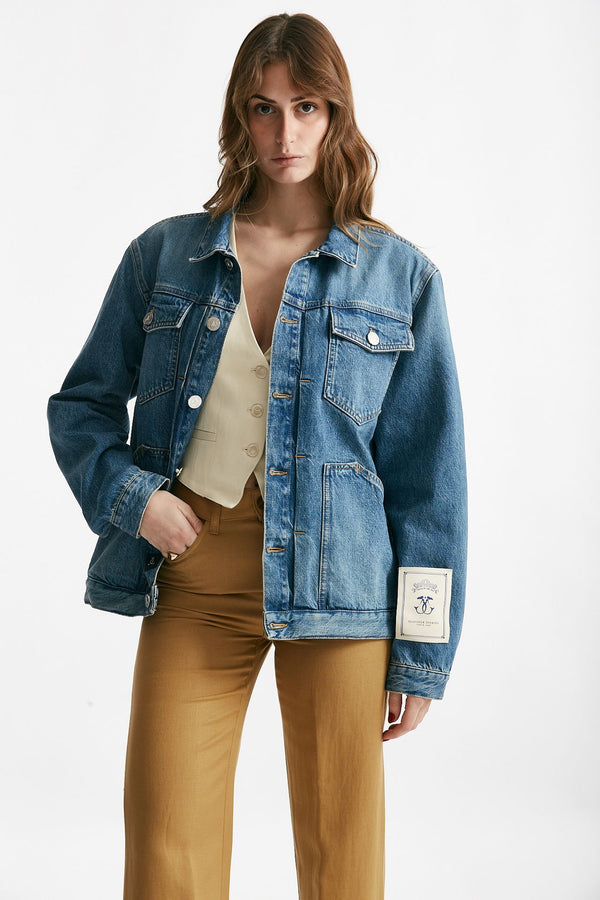 giubbino in denim over women Seafarer