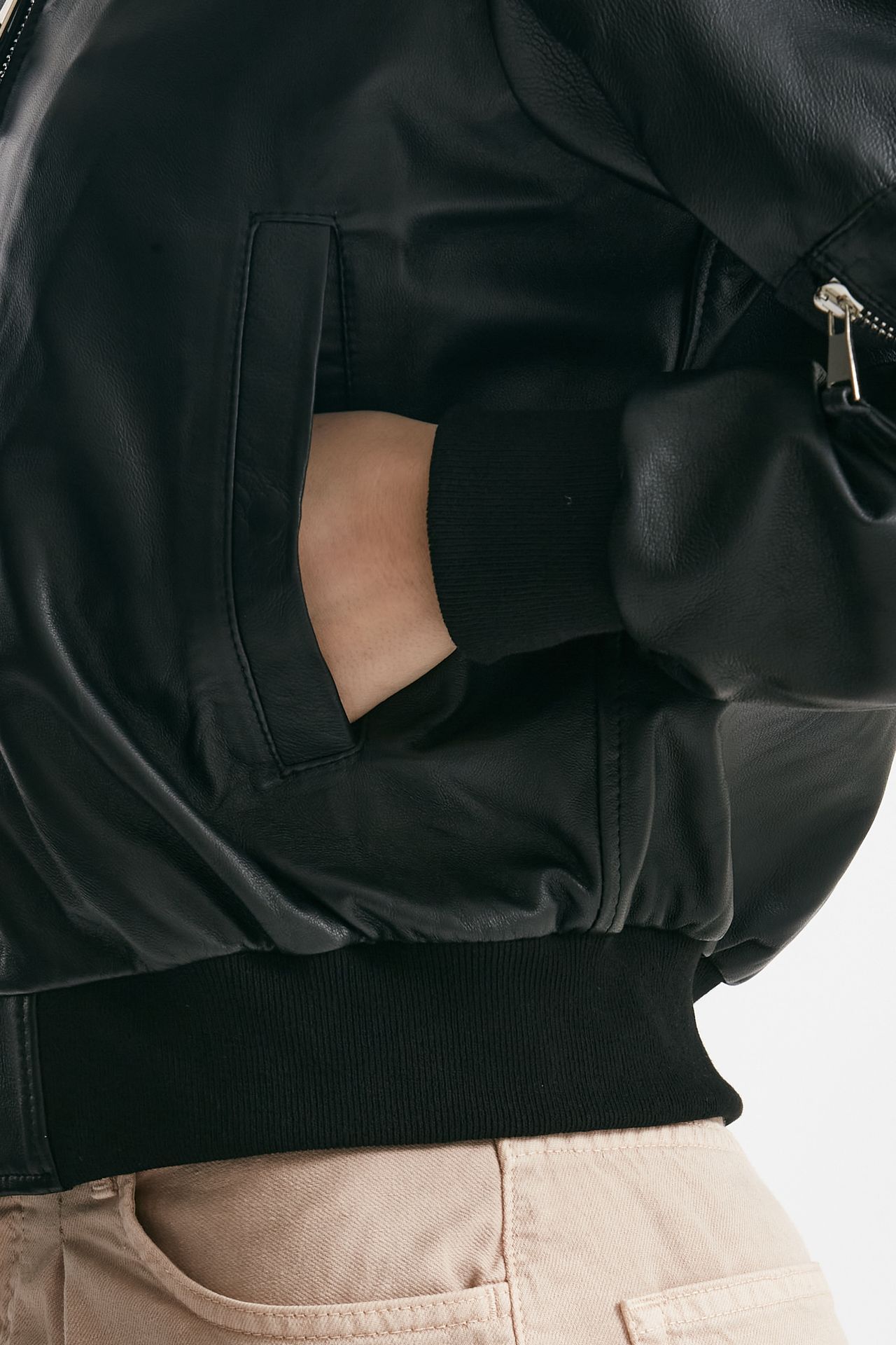 bomber in pelle nero women Myskin - 5