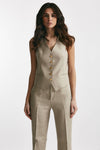 gilet in lino sabbia women Tagliatore - 1