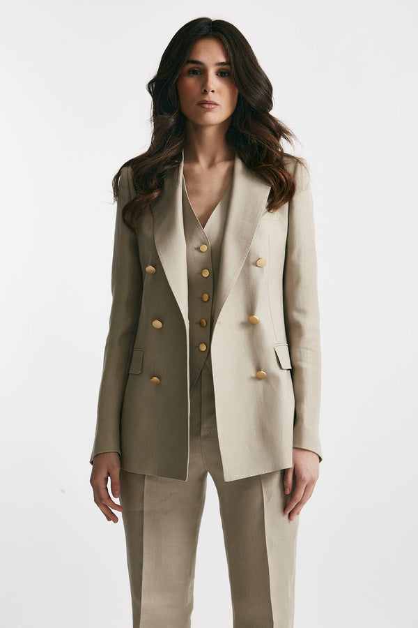 tailleur doppiopetto t-parigi sabbia women Tagliatore
