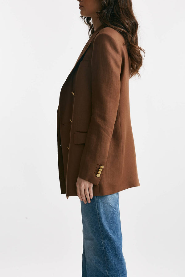 blazer over in lino jasmine10b tabacco women Tagliatore