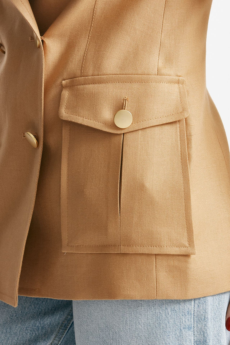 giacca in lino honey deserto women Tagliatore - 6
