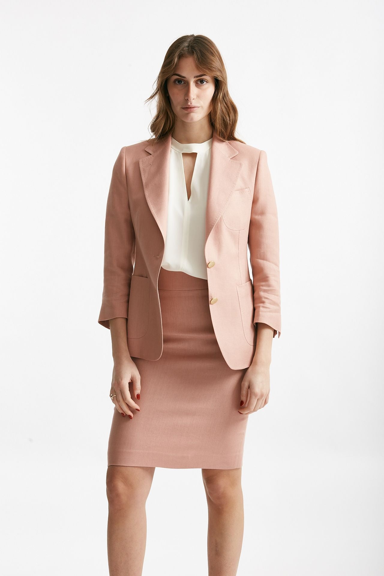 gonna tubino vita alta rosa women Tagliatore - 1