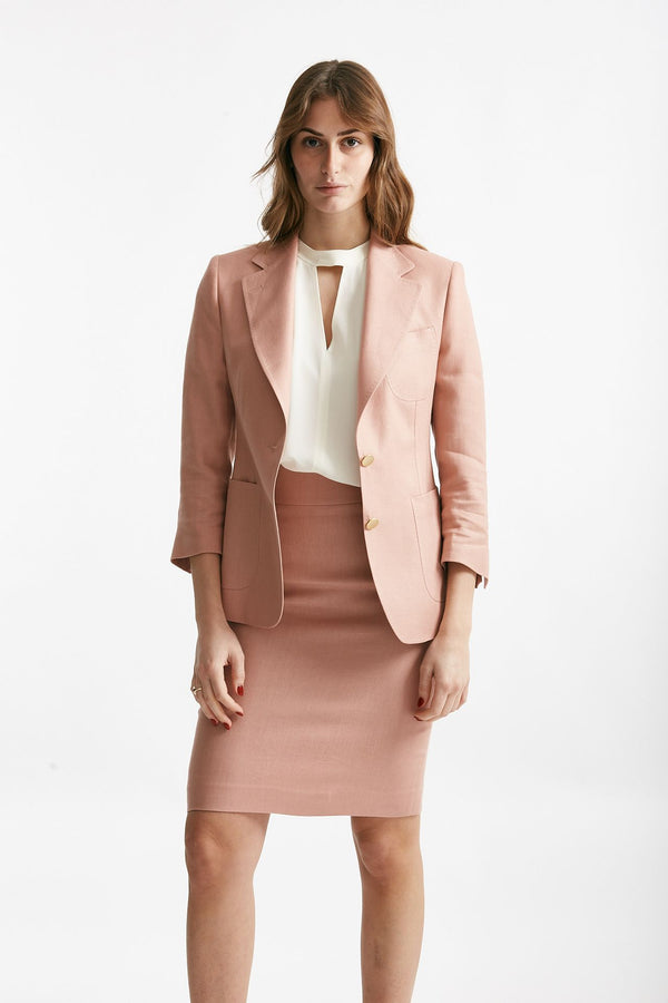 gonna tubino vita alta rosa women Tagliatore
