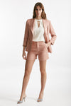 bermuda in lino vita alta rosa women Tagliatore - 1
