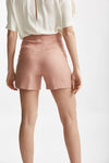 bermuda in lino vita alta rosa women Tagliatore - 3