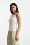 top in viscosa bianco women Federica tosi - 2