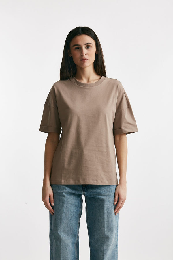 t-shirt over tortora women Federica tosi
